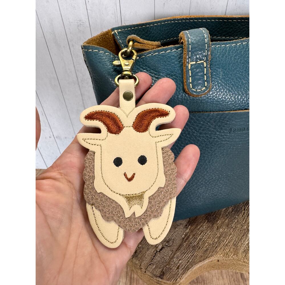 Portland Leather Ram Sheep Bag Charm Sawyer Farm Purse Charm FAST SHIP - Picture 3 of 3